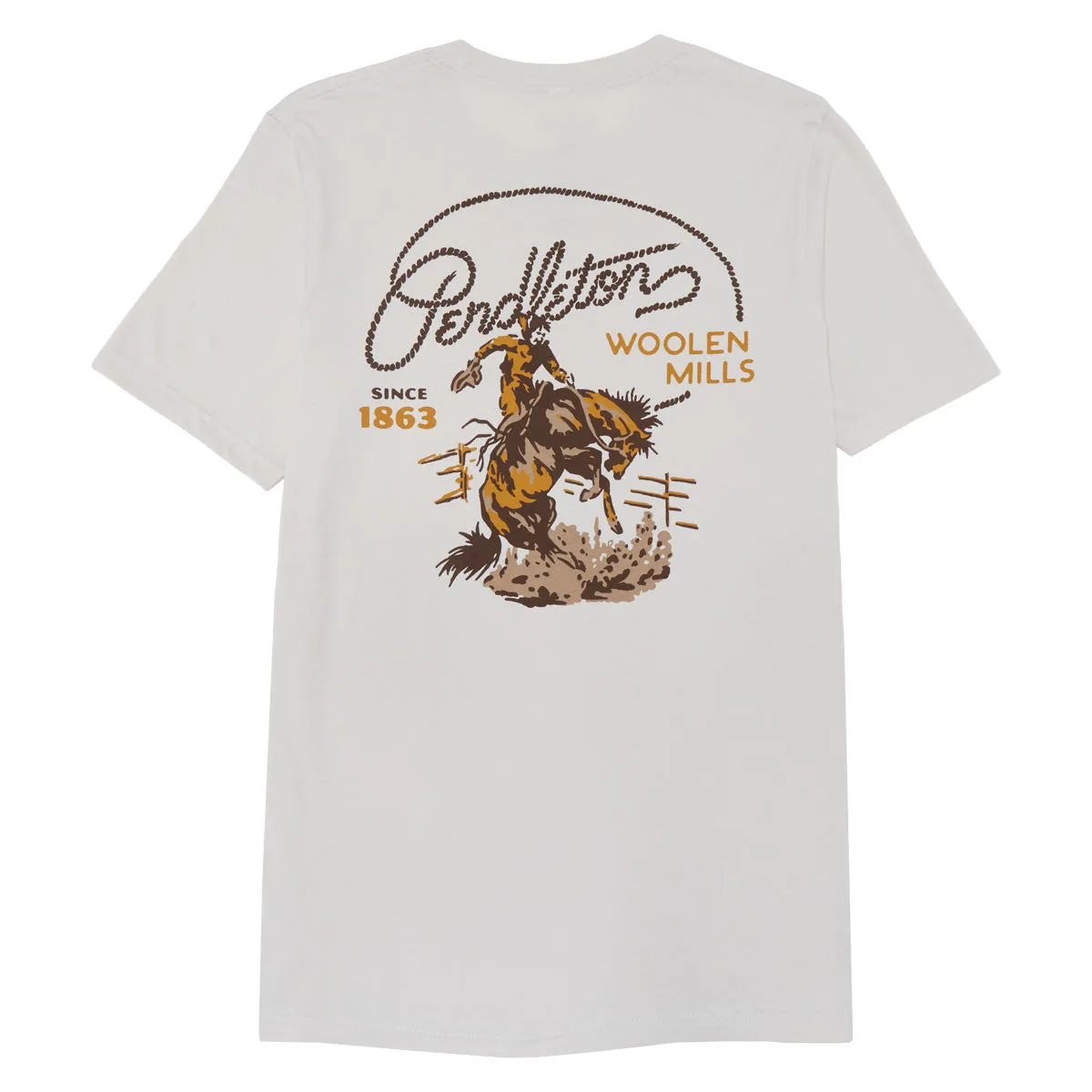 Pendleton Ranch Rodeo T-Shirt - Dust/Brown Motorcycle Gear Stationery