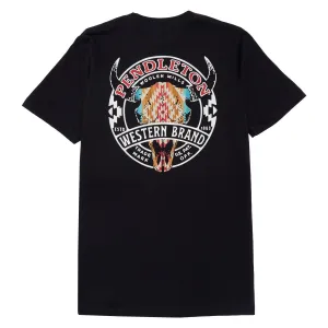 Pendleton Western Brand Logo T-Shirt - Black/Multi Deodorant Jewelry