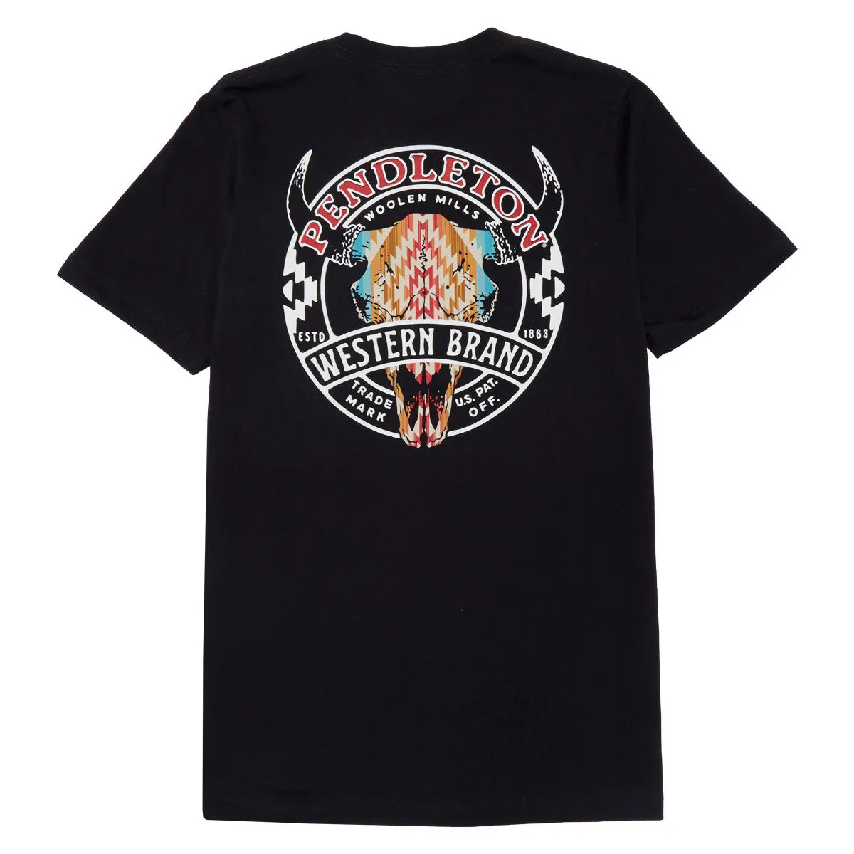 Pendleton Western Brand Logo T-Shirt - Black/Multi Deodorant Jewelry