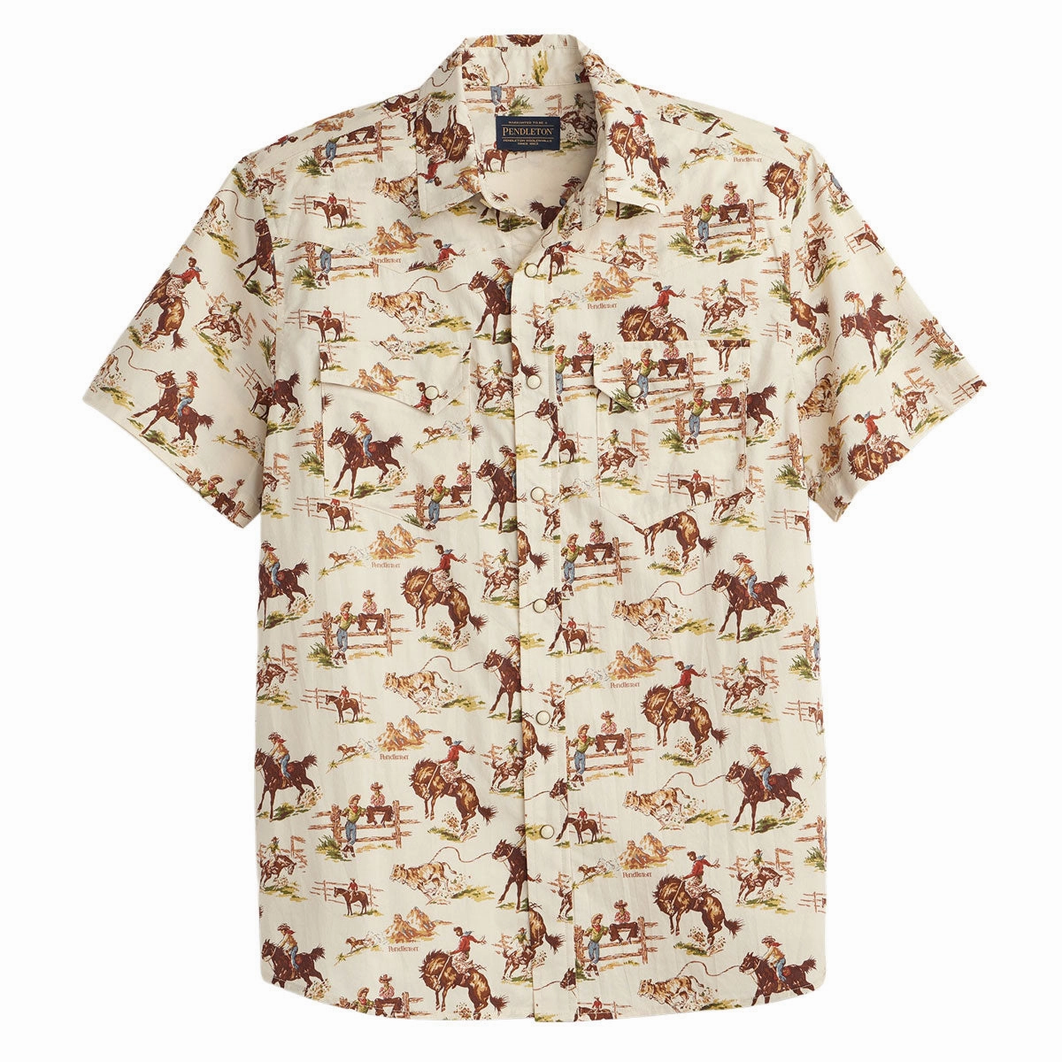 Pendleton Laramie Shirt - Wild Horse Ecru Headphones Scissors