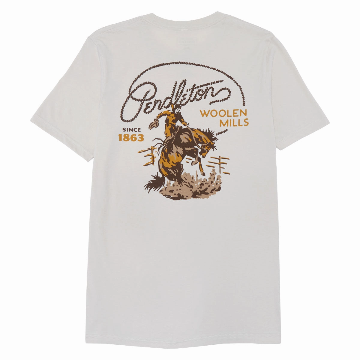 Pendleton Ranch Rodeo T-Shirt - Dust/Brown Motorcycle Gear Stationery