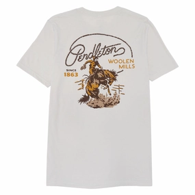 Pendleton Ranch Rodeo T-Shirt - Dust/Brown Motorcycle Gear Stationery
