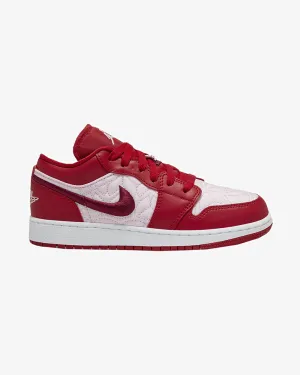 NIKE AIR JORDAN1 LOW GS SE RED QUILT Padded Support