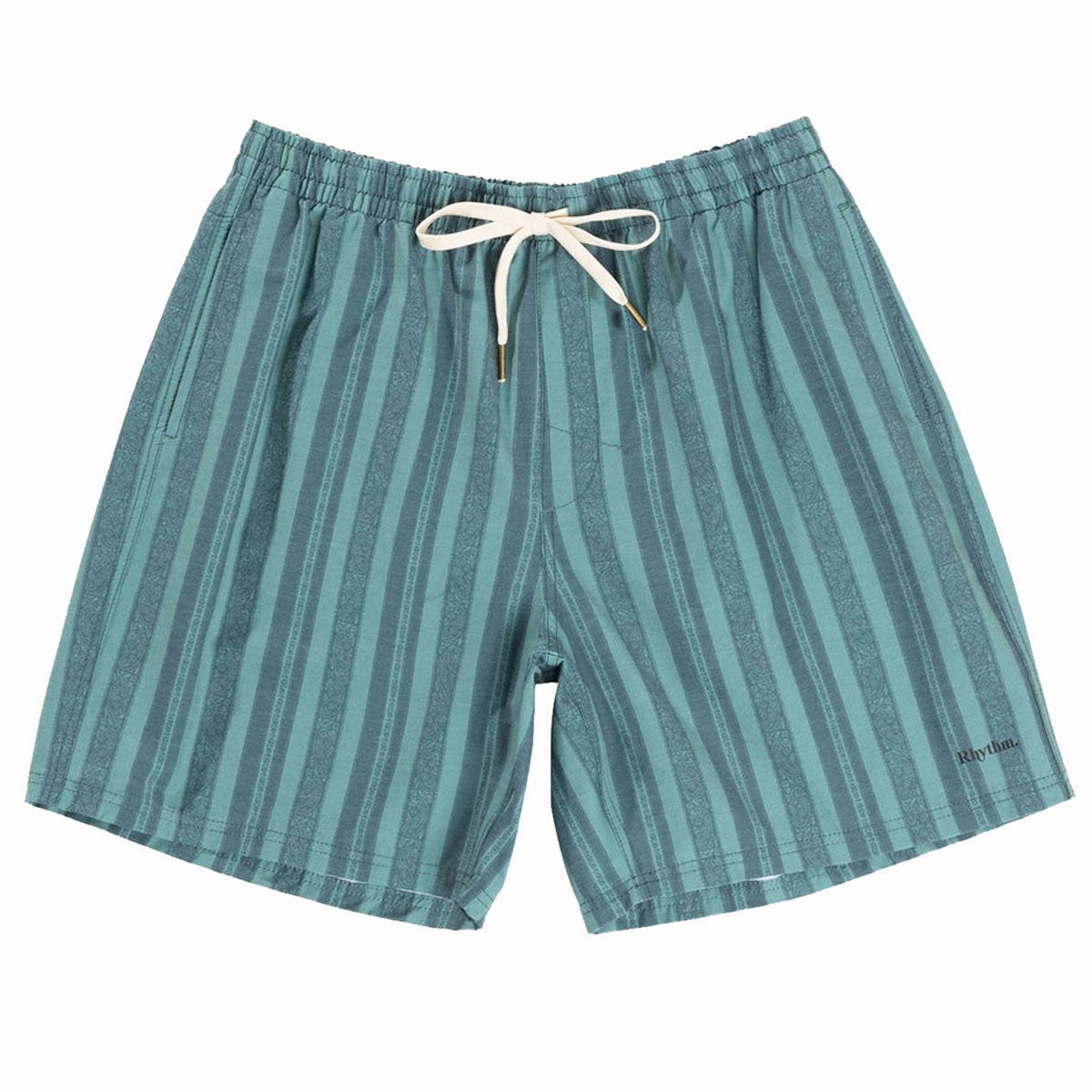 Personal Care Rhythm Paisley Stripe Beach Jam Shorts - Vintage Green Razors