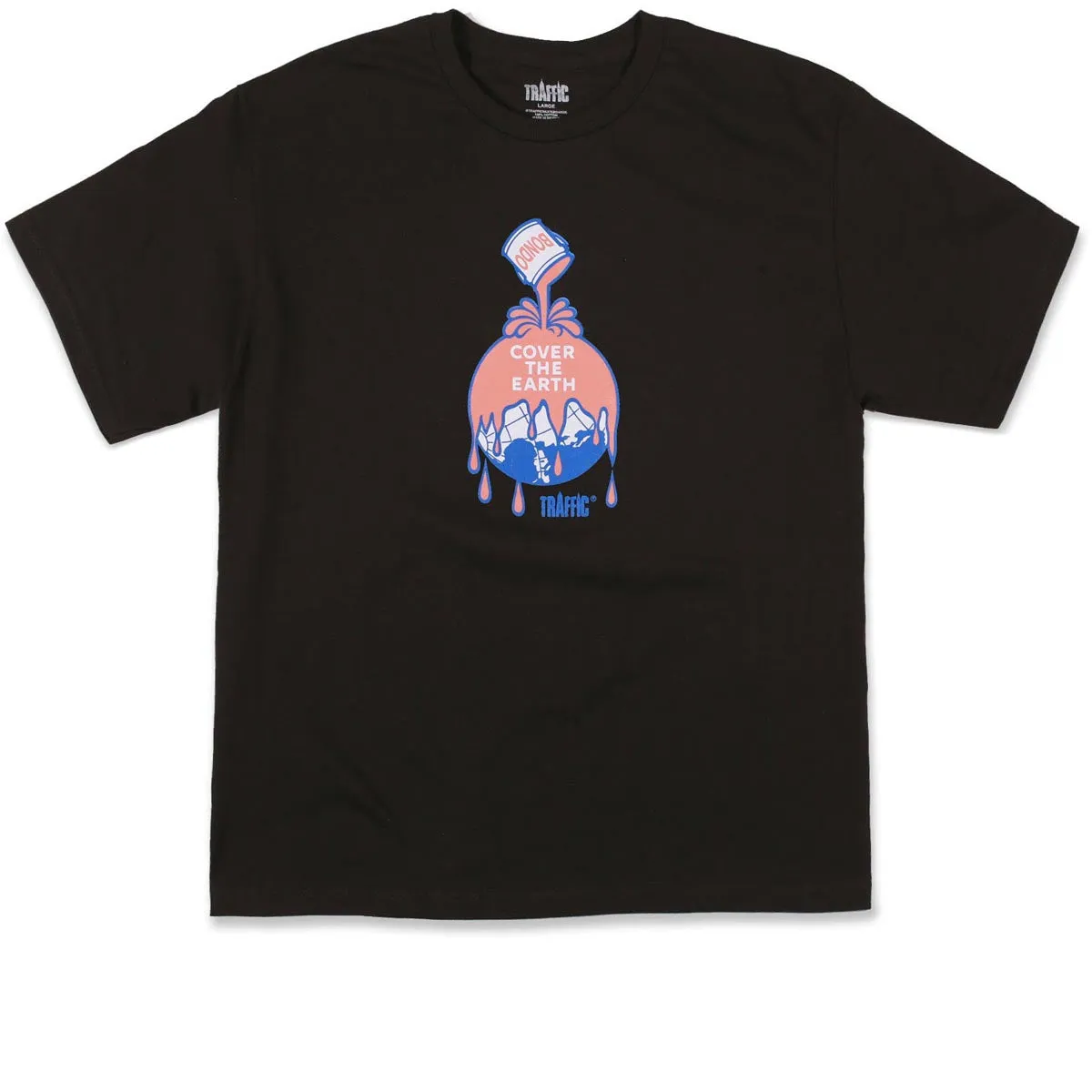 Pest Control Traffic Cover The Earth T-Shirt - Black Vinyl Records