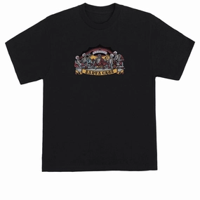 Pest Control Santa Cruz Guzman Dead Diners Front T-Shirt - Black Groceries