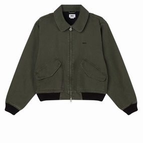 Pet Clothes Obey Denim Cwu-45p Jacket - Kombu Green Faded Wash Totes
