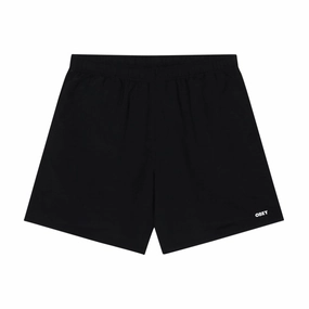 Phone Cases Obey Easy Bold Nylon Shorts - Black Flights