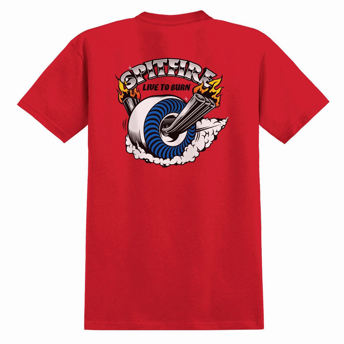 Phone Cases Spitfire Burnout T-Shirt - Red/Multi Color Print Deodorant