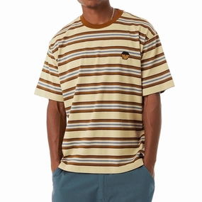 Photography HUF Big Block Stripe Boxy T-Shirt - Clay Hair Care