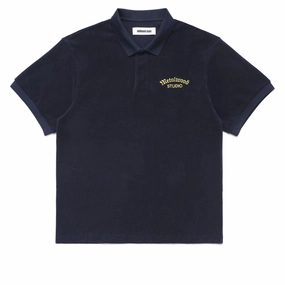Photography Metalwood Medieval Terry Polo Shirt - Navy Learning Toys
