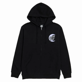 Photography Santa Cruz Womens Moon Dot Relaxed Zip Up Hoodie - Black Travel Bags