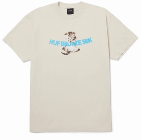 Plumbing Huf x Bronze 56k Hang In There T-Shirt - Natural Automotive