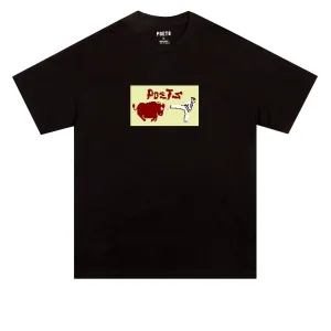 Poets Karate Champ Dtg T-Shirt - Black Hair Care Coats