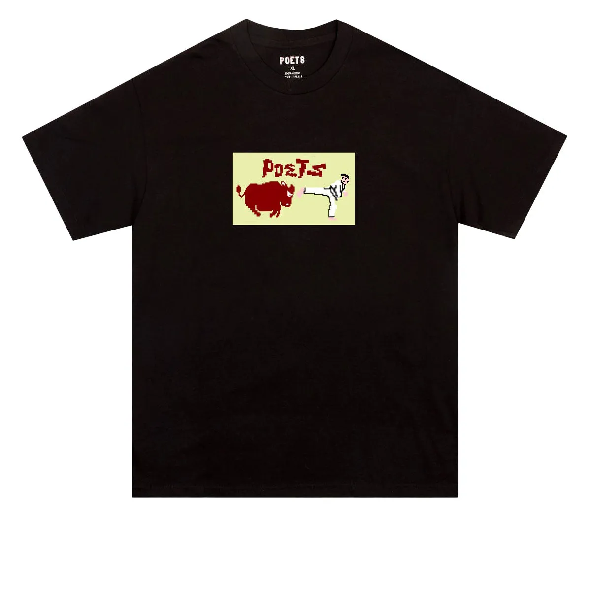 Poets Karate Champ Dtg T-Shirt - Black Hair Care Coats