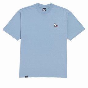 Pokmon The Quiet Life Smoking Crab T-Shirt - Clear Blue Hats