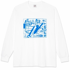 Polar Clubb Inc Long Sleeve T-Shirt - White Maximalist Fashion Cleaning Supplies