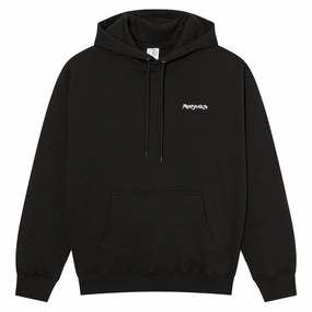 Polar Dave Surf Logo Hoodie - Black Scissors Art Supplies