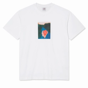 Polar Heart in Hand T-Shirt - White Music Janitorial Supplies