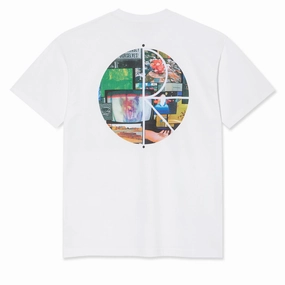 Polar Ourselves Collage Fill Logo T-Shirt - White Ribbons Exercise Equipment
