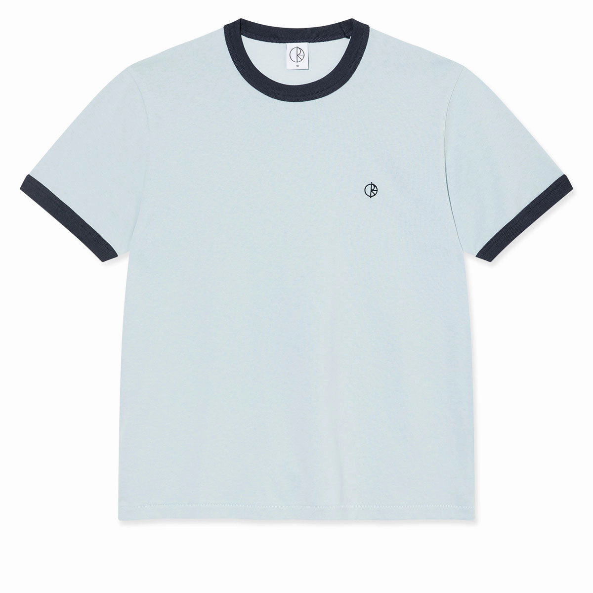 Polar Ringer T-Shirt - Light Blue/Navy Music Fax Machines