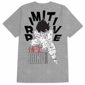 Polyester Blend Primitive x Dragon Ball Z Goku Energy T-Shirt - Athletic Heather Activities