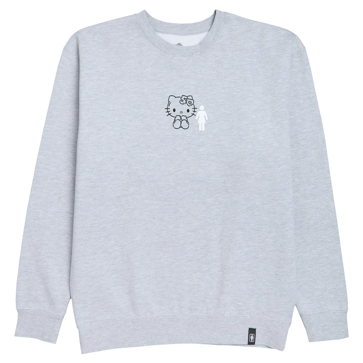 Pool Cleaners Girl x Hello Kitty Partners Crew Sweatshirt - Athletic Heather Grey Video Games