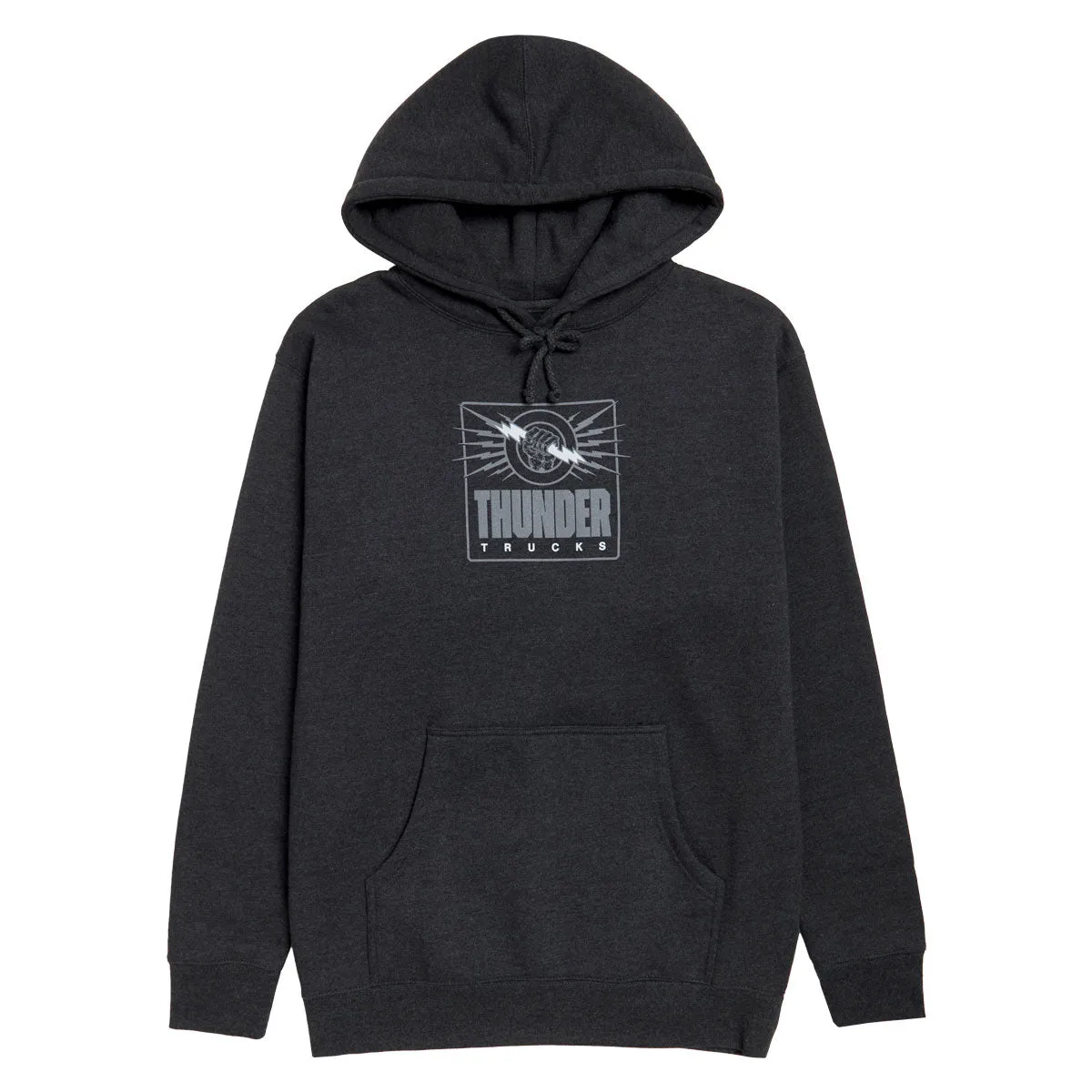 Pool Supplies Thunder Live Wire Hoodie - Charcoal Heather/Black/Grey Print Card Games