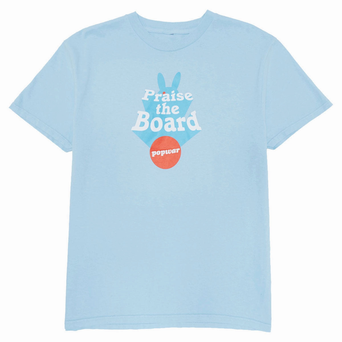 Popwar Praise The Board T-Shirt - Light Blue Books Stickers