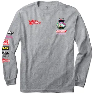 Posters Color Bars x Playboy Sponsors Long Sleeve T-Shirt - Heather Grey Pots