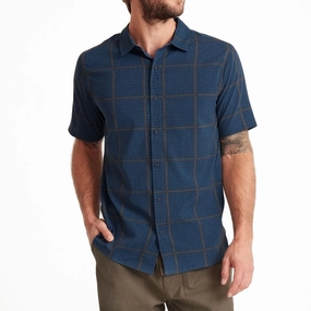 Posters Roark Bless Up Shirt - Navy Plaid Groceries