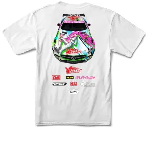 Pots Color Bars x Playboy Lively T-Shirt - White Personalized