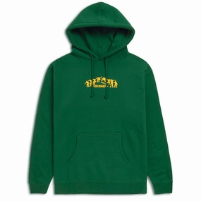 Pots CCS Kickflip Logo Pullover Hoodie - Forest/Yellow Personalized