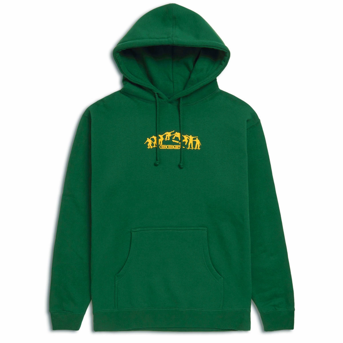 Pots CCS Kickflip Logo Pullover Hoodie - Forest/Yellow Personalized