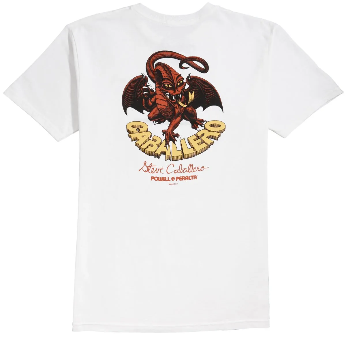 Powell-Peralta Cab Classic Dragon II T-Shirt - White Fashion Guide Health & Fitness