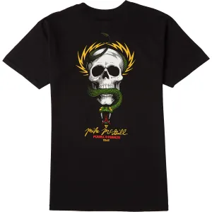 Powell-Peralta McGill Skull And Snake T-Shirt - Black Exclusive Collection Vegetarian