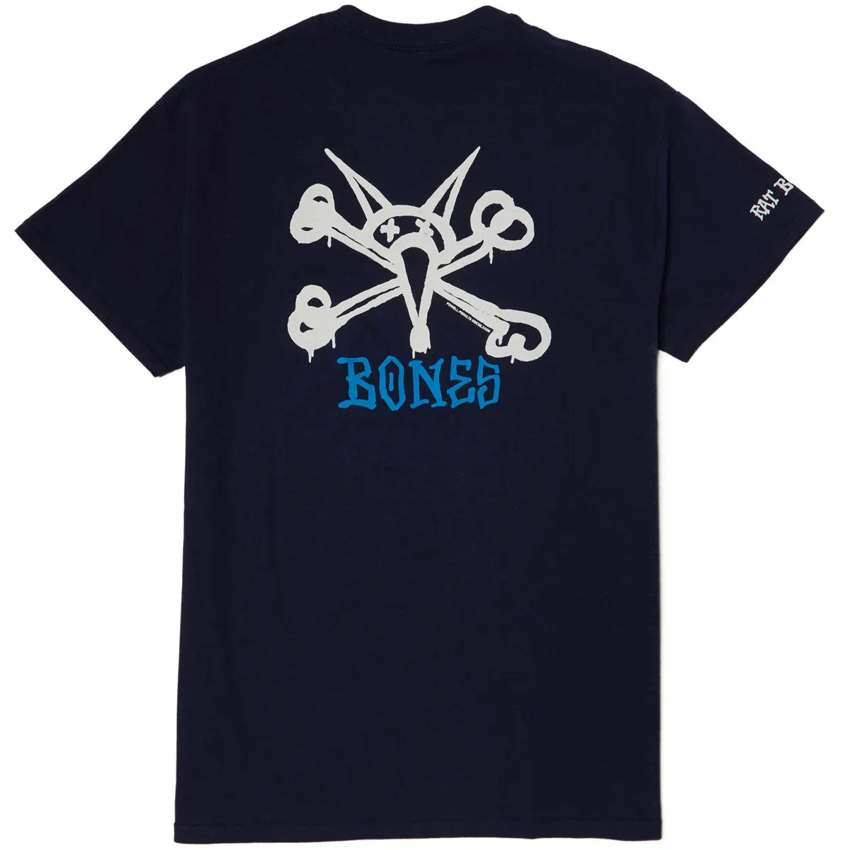 Powell-Peralta Rat Bones T-Shirt - Navy Pop Culture Lace Trim