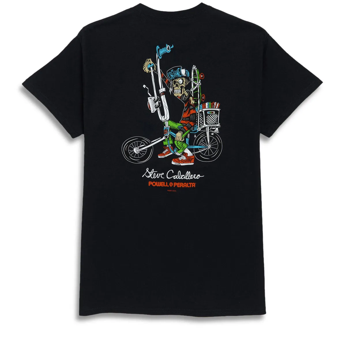 Powell-Peralta Steve Caballero Chopper Bike T-Shirt - Black Kitchenware Paper