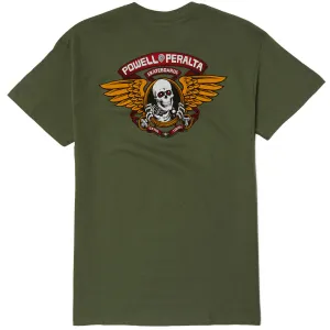 Powell-Peralta Winged Ripper T-Shirt - Military Green 2 Bedding Lightweight Gear