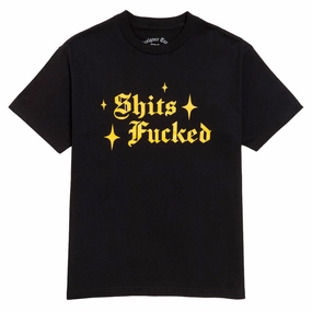 PPE Designer Trash Sparkle T-Shirt - Black Stamps