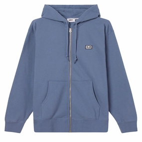 Preschool Supplies Obey Established Works Eyes Zip Hoodie - Coronet Blue Fashion Staples