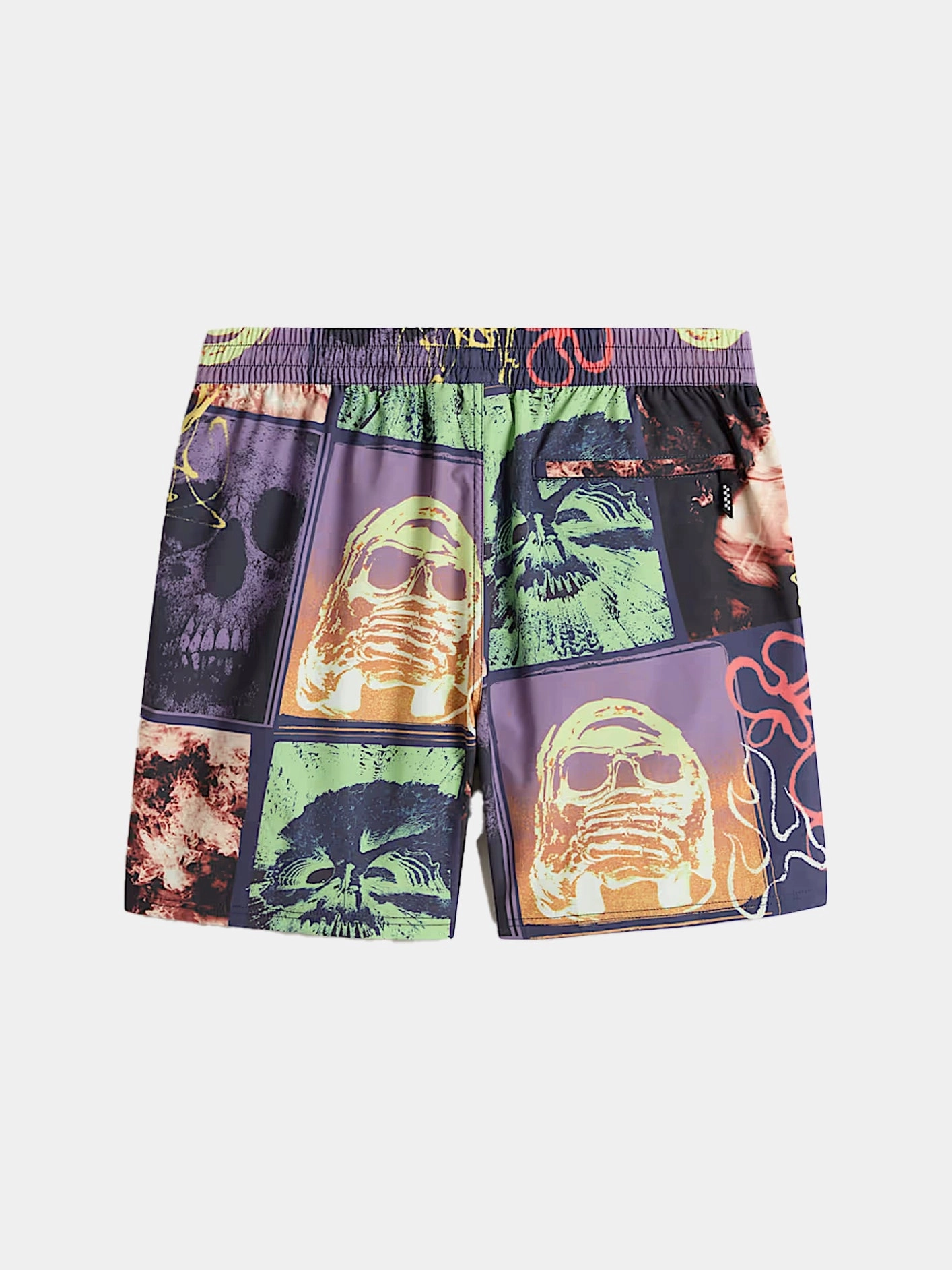 Primary Crazy Print Loose Elastic Boards "Parisian Night" Lightweight Footwear
