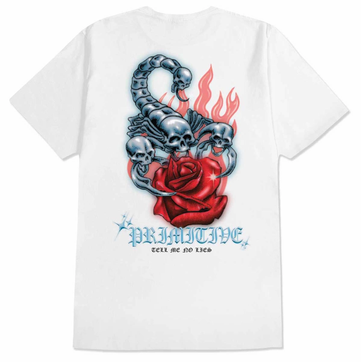 Primitive Sting T-Shirt - White Stylish Outfits Seeds