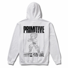 Primitive x Dragon Ball Z Vegeance Hoodie - White GPS Devices Music