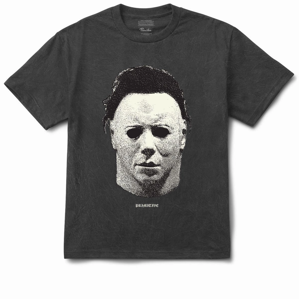 Primitive x Halloween Mask Heavyweight T-Shirt - Black Embroidered Details Exclusive Collection