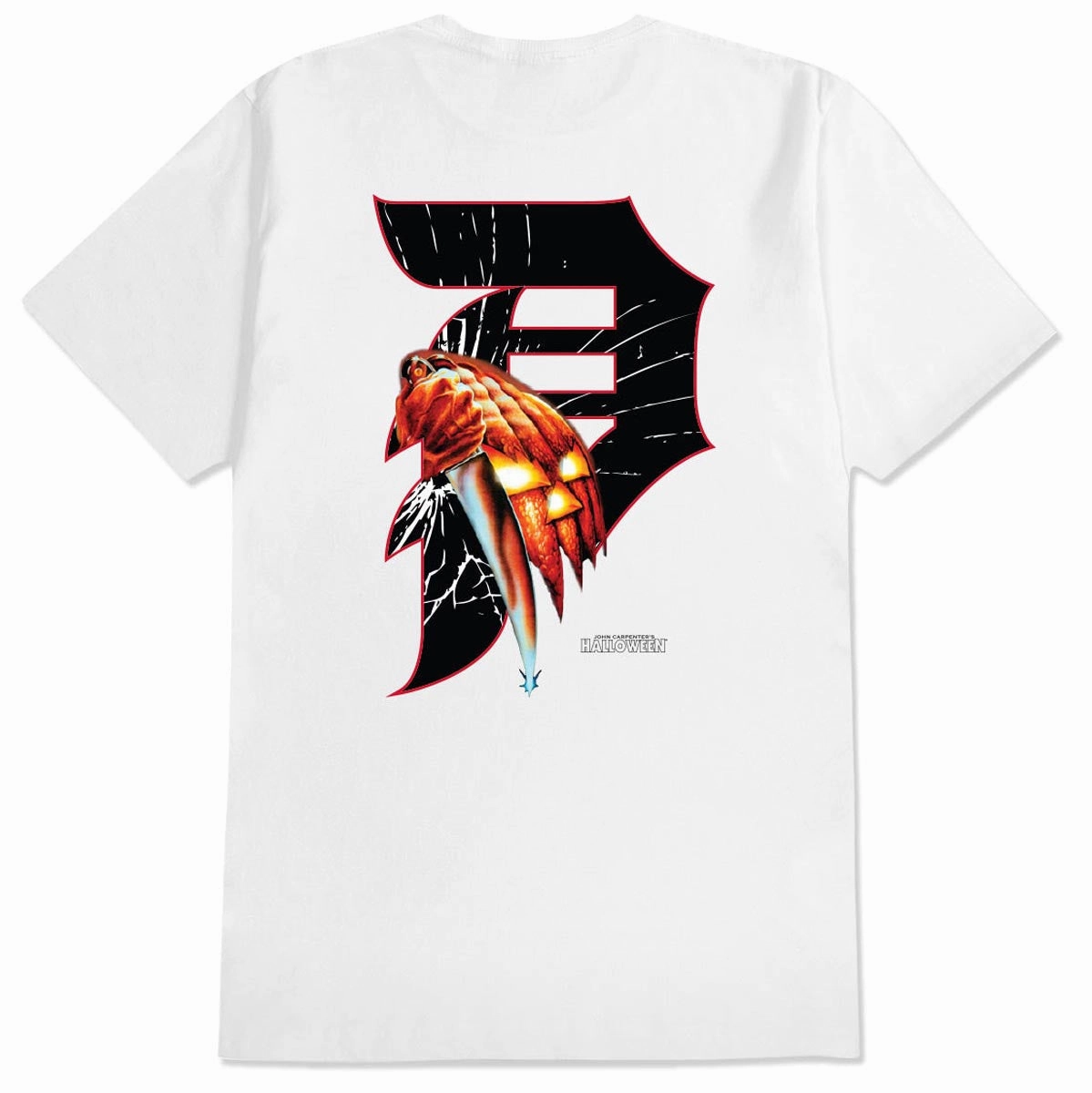 Primitive x Halloween Slash Dirty P T-Shirt - White Basketball Cards Industrial Clothing