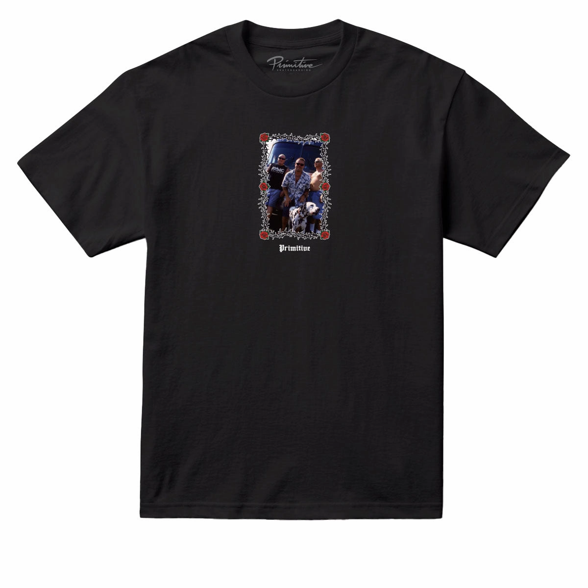 Primitive x Sublime Down Here T-Shirt - Black Ribbons Lawn Mowers