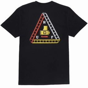 Printed Apparel Huf x Kodak Triple Film T-Shirt - Black Health Monitors
