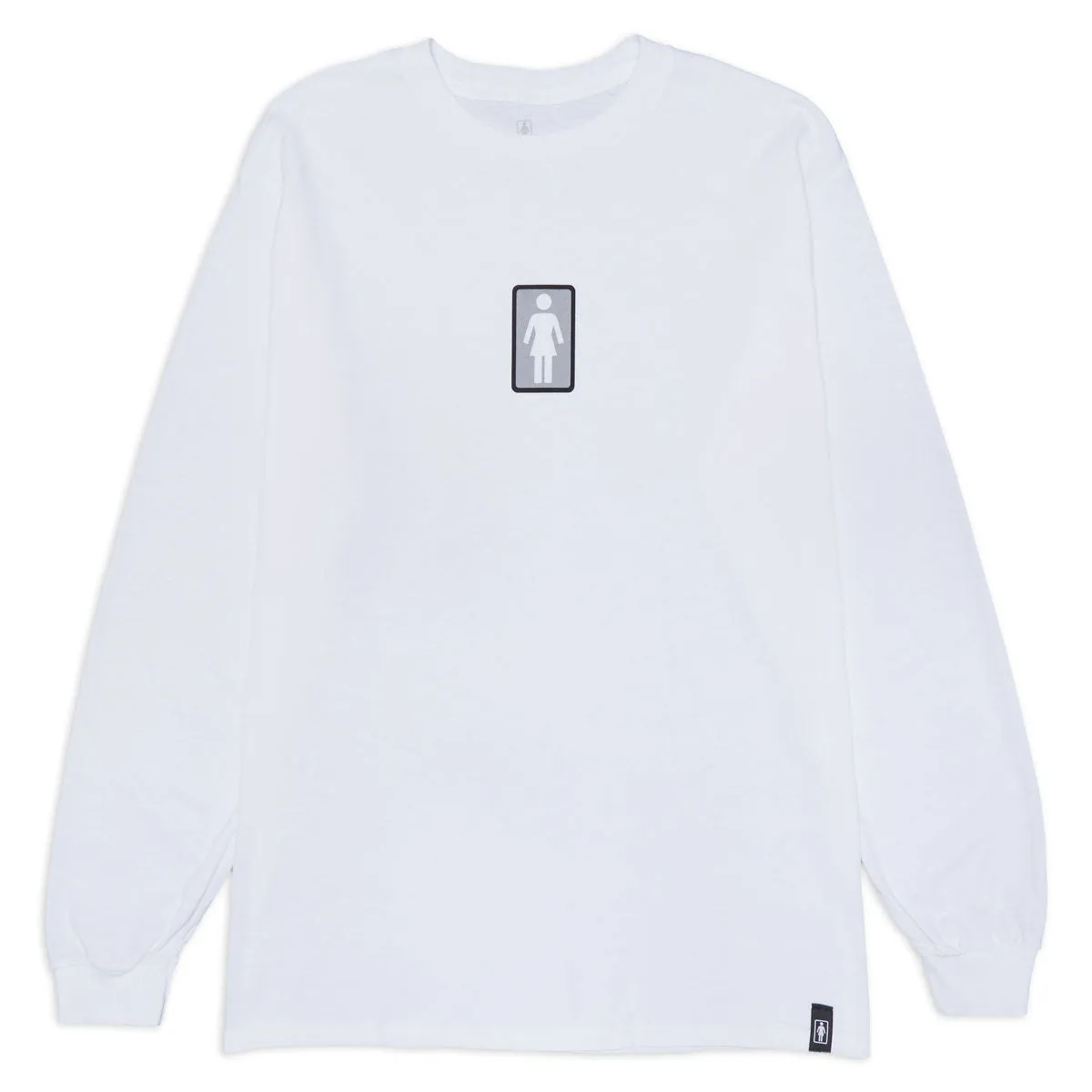 Printers Girl Classic OG Long Sleeve T-Shirt - White Travel Guides