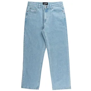 Printers Welcome Immortal Loose Straight Denim Jeans - Washed Blue Invitations